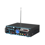 Amplificator profesional tip statie BT 266 cu Bluetooth MP3 Player si Radio FM 2 x 80W