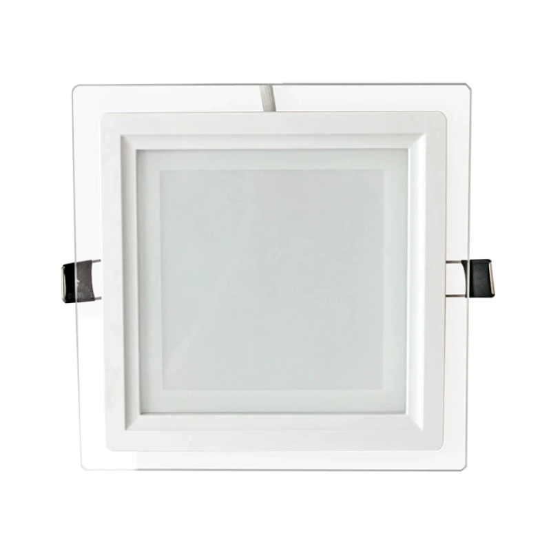 Aplica Patrata 12W Led MAT Margine de sticla incastrabila in tavan fals si rigips