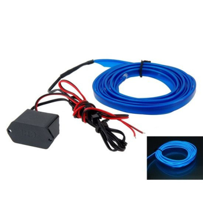 Banda Led Neon Albastra 12V Auto Droser Putere 5w FIR 2 Metri OF