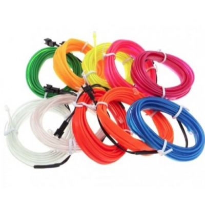 Banda Neon PORTOCALIE 12V AUTO Droser Putere 5w FIR Led 2 metri