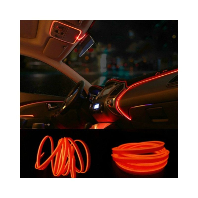 Banda Neon PORTOCALIE 12V AUTO Droser Putere 5w FIR Led 2 metri