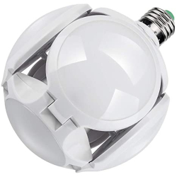 Bec LED Minge de Fotbal 40W Pliabil Ajustabil  4 extensii  ALB