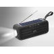 Boxa Portabila L8TD Neagra Bluetooth USB Radio Lanterna cu incarcare solara