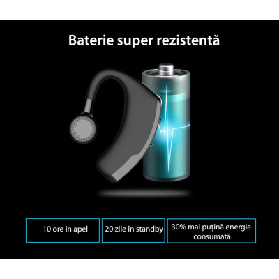 Casca Bluetooth S109 BUSINESS Negru