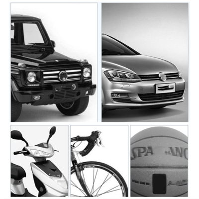 Compresor Auto AC595 12V 80PSI  Argintiu Patrat