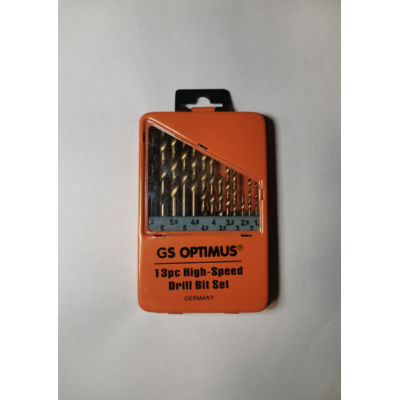 Cutie 13 burghii spirale HSS Ø 1.5 -6.5 mm