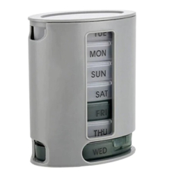 Cutie GRI PILL PRO distribuitor pentru medicamente pe zile 