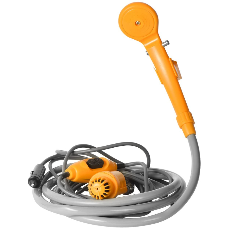 Dus Portabil AUTO pentru Camping cu Pompa de Apa alimentare 12V + accesorii