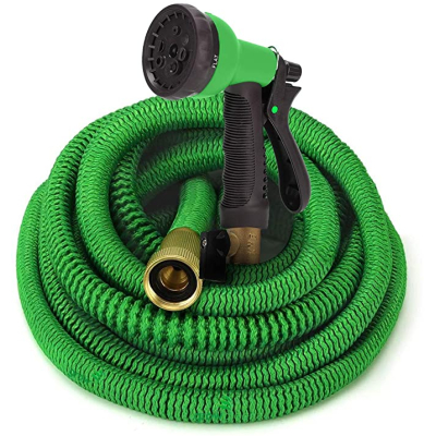 Furtun extensibil pentru gradina SUPER HOSE  25 FT = 7.5m VERDE