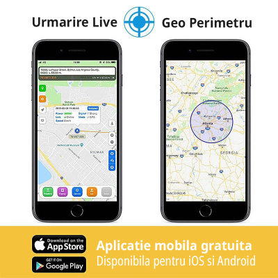 Gps Tracker Auto Localizare LBS+AGPS SIM Interior