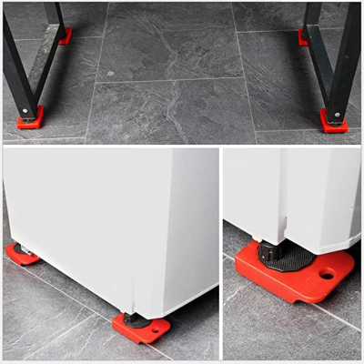 Kit Mutat Mobilier 4 Platforme cu roti  + 1 Parghie metalica