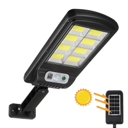 Mini Proiector 160 LED COB 8 CASSETE cu panou solar senzor de miscare si lumini HA