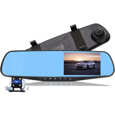 Oglinda Auto cu Camera Fata - Spate Display 4.3"