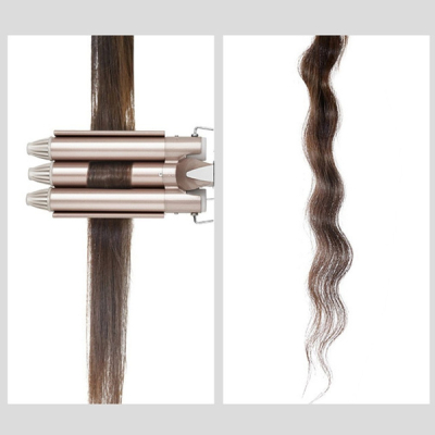 Ondulator pentru Par in Valuri 3 Tuburi Ceramice