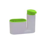 Organizator pentru chiuveta 2in1 plastic, alb/verde