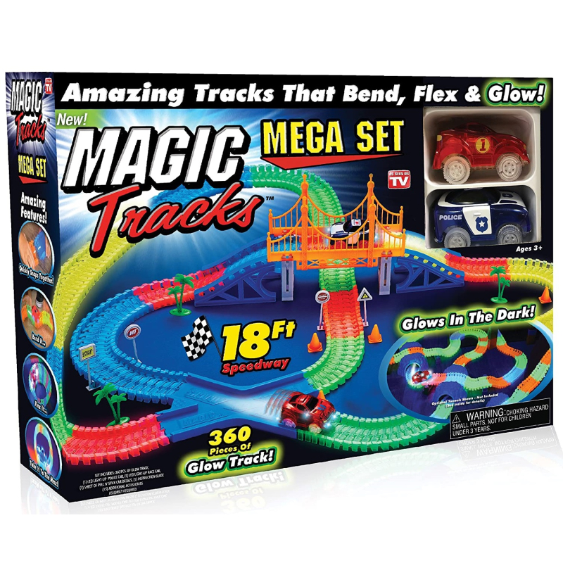 Pista luminoasa flexibila + masinuta MagicTracks - 360 piese