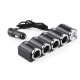 Priza auto 1504 cu 6 intrari  12V  In-Car negru MULTIPLICATOR