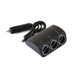 Priza auto cu 5 intrari NEON buton On/OFF 120W OLESON 1506