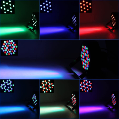 Proiector PAR 36 LED-uri Lumini Scena JOC de lumini Dj sau Club