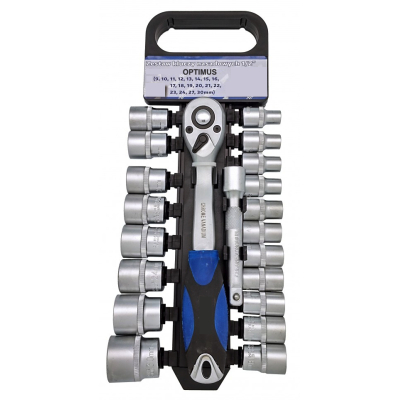 RIB-Set 20 Piese, Cheie Clichet 1/2", Capete Chei Tubulare 8-32 Mm