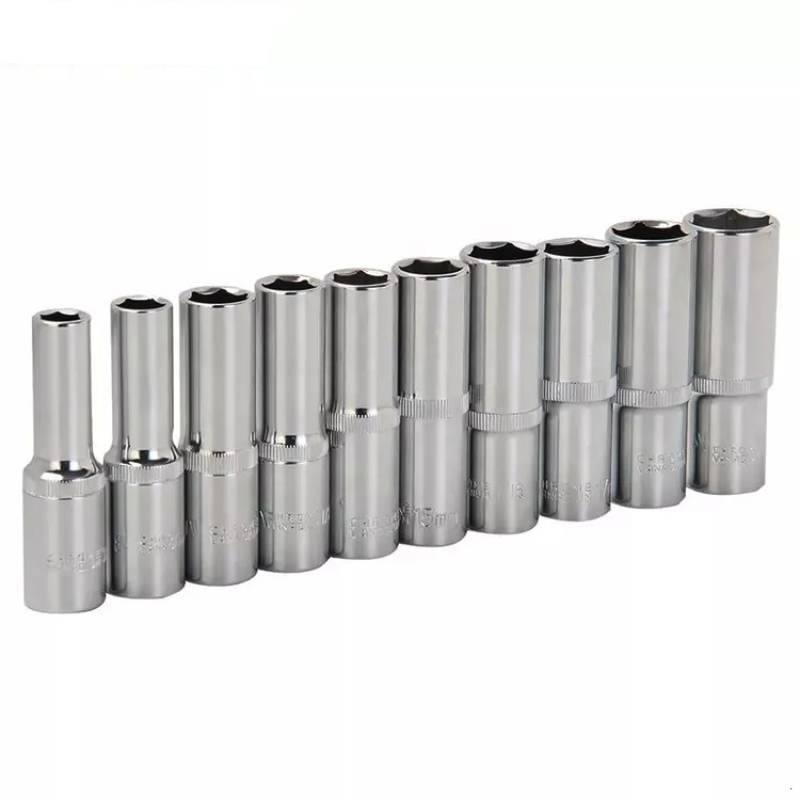 Set 10 Tubulare SINA 1/4" Profil Hexagon Lungi 63 mm