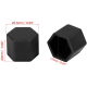 Set 20 capace prezoane 17" NEGRE din Silicon pentru jante