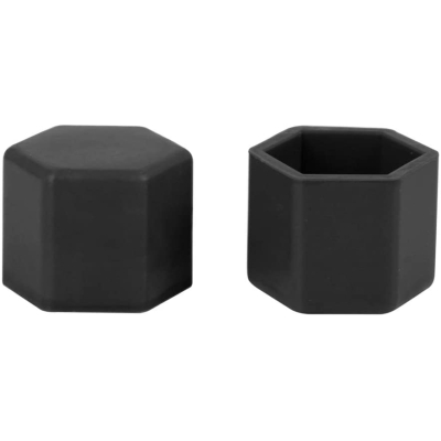 Set 20 capace prezoane 17" NEGRE din Silicon pentru jante