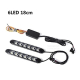Set 2 Benzi LED SAGEATA DRL 24 cm - 9 module