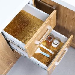 Set 2 Folie Aluminiu Autoadeziva Aurie Creponata Rezistenta