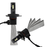 Set 2 Lampi Auto H4 Super Led cu doua faze SMD temperatura 6500K putere60W Can-bus