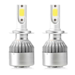 Set 2 Lampi LED C6 H7  temperatura 6500K putere 36W lumina alba 3800LM