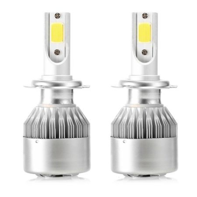 Set 2 Lampi LED C6 H7  temperatura 6500K putere 36W lumina alba 3800LM