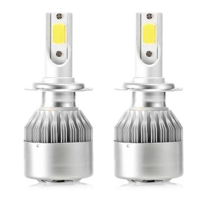 Set 2 Lampi LED C6 H7 temperatura 6500K putere 36W lumina alba 3800LM