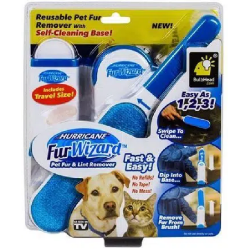 Set 2 Perii FUR WIZZARD de scame pentru îndepartarea părului