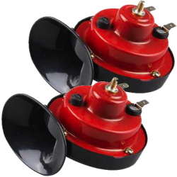 Set 2 X Claxon ROSU 12V Auto universal  