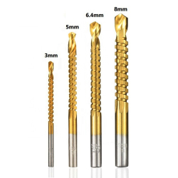 Set 4 burghie frezare TITAN HSS 