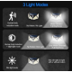 Set 4 Lampi ULTRA 100 LED Solare cu senzor de miscare si lumina 3 moduri ILUMINARE 