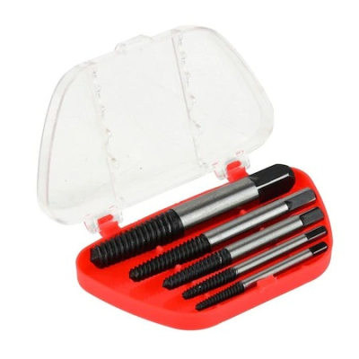 Set 5 EXTRACTOARE suruburi bormasina cutie Rosie