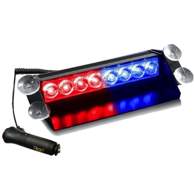 Stroboscop LED auto parbriz COB rosu albastru