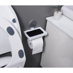 Suport hartie igienica NO:214 cu fixare pe perete cu raft pentru telefon