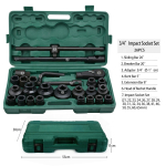 Trusa 26 Tubulare Mari 3/4 " Camion 21 - 65 mm in 6 laturi 