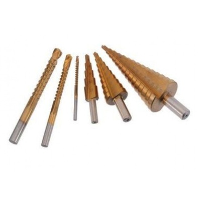 Trusa 3 FREZE in trepte si 3 BURGHII aurii