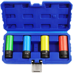 Trusa 4 tubulare cu protectie COLORATA pentru prezoane masura 17 19 21 22 mm