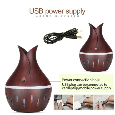 Umidificator de Aer 130ml LED DARK WOOD HUS 02-3 Difuzor