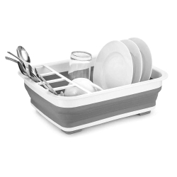 Uscator pliabil GRI pentru vase cu suport pentru tacamuri