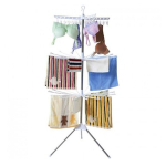 Uscator Rotativ tip Carusel ADS-1158 cu 16 Brate Rotative 170 cm  Alb