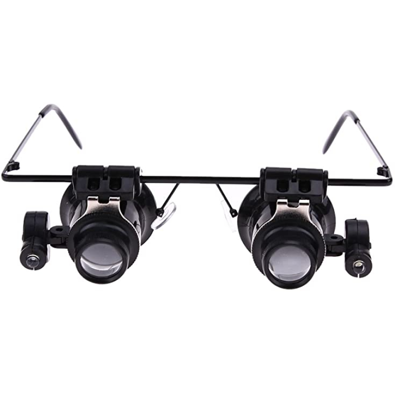 Ochelari Cu Lentile Microscop 20x Si LED