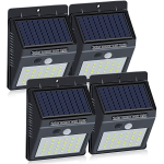 Set 4 Lampi BRIGHT 30 LED Solare cu senzor de miscare si lumina 1 mod ILUMINARE