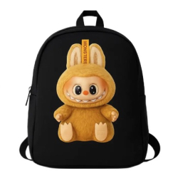 Ghiozdanel pentru copii cu un compartiment NEGRU