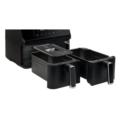 Friteuza cu aer cald dublu compartiment panou tactil digital putere 3000W